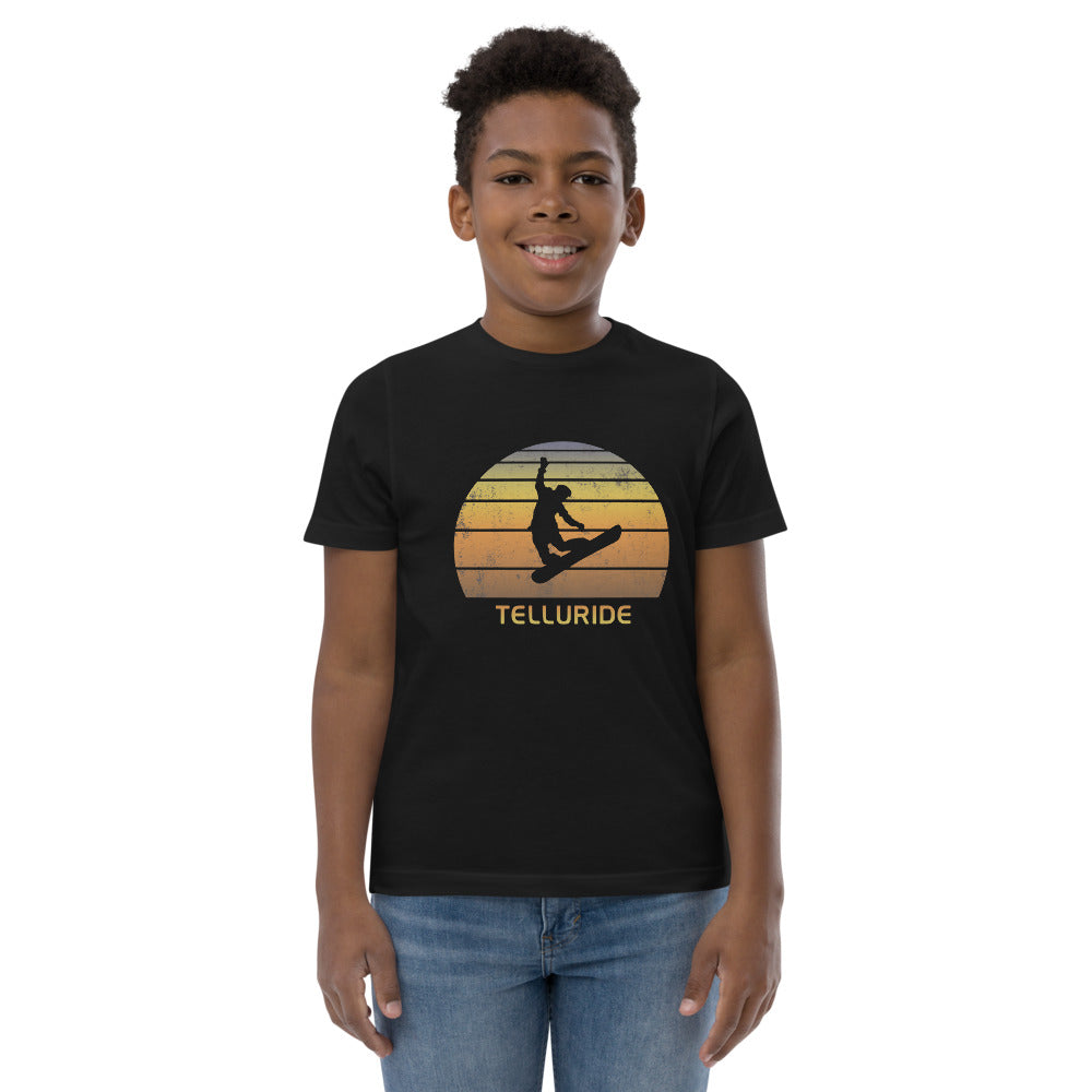 Retro Telluride Colorado Snowboarding Fan Youth Jersey T-Shirt