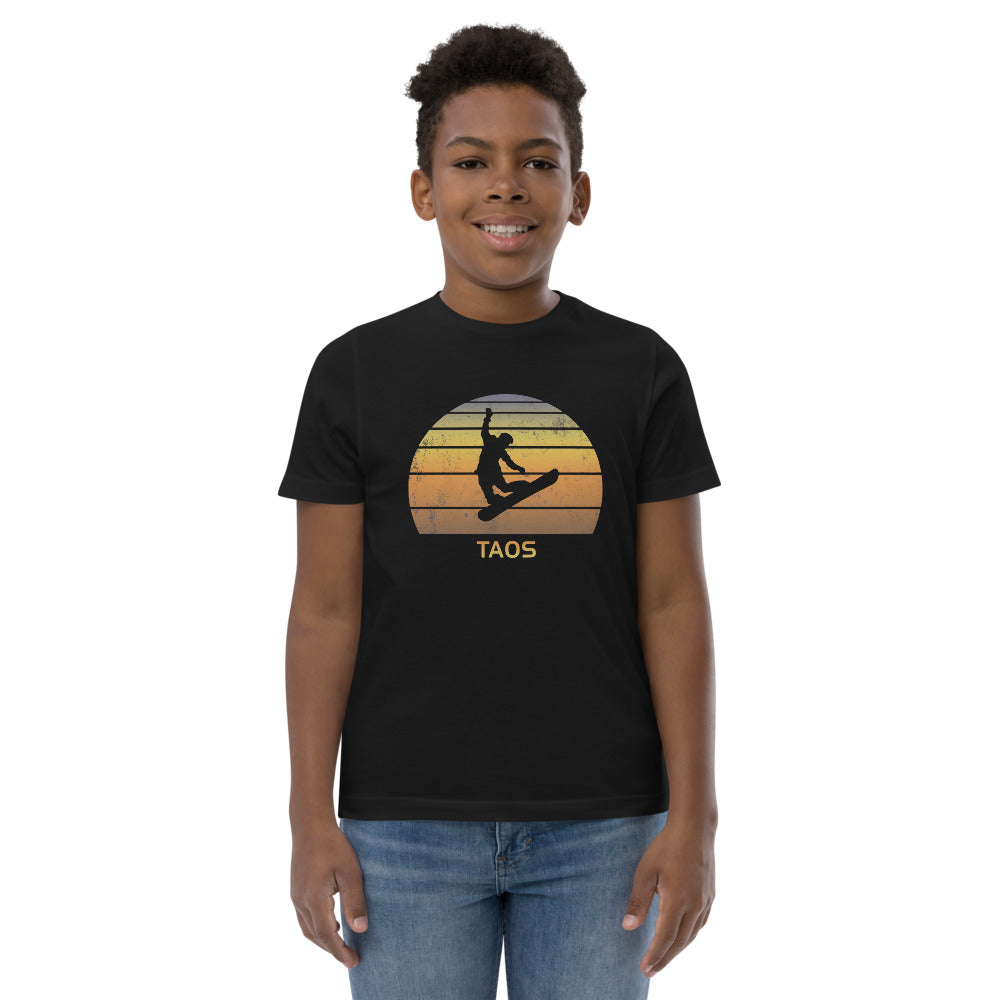 Retro Taos New Mexico Snowboarding Fan Youth Jersey T-Shirt