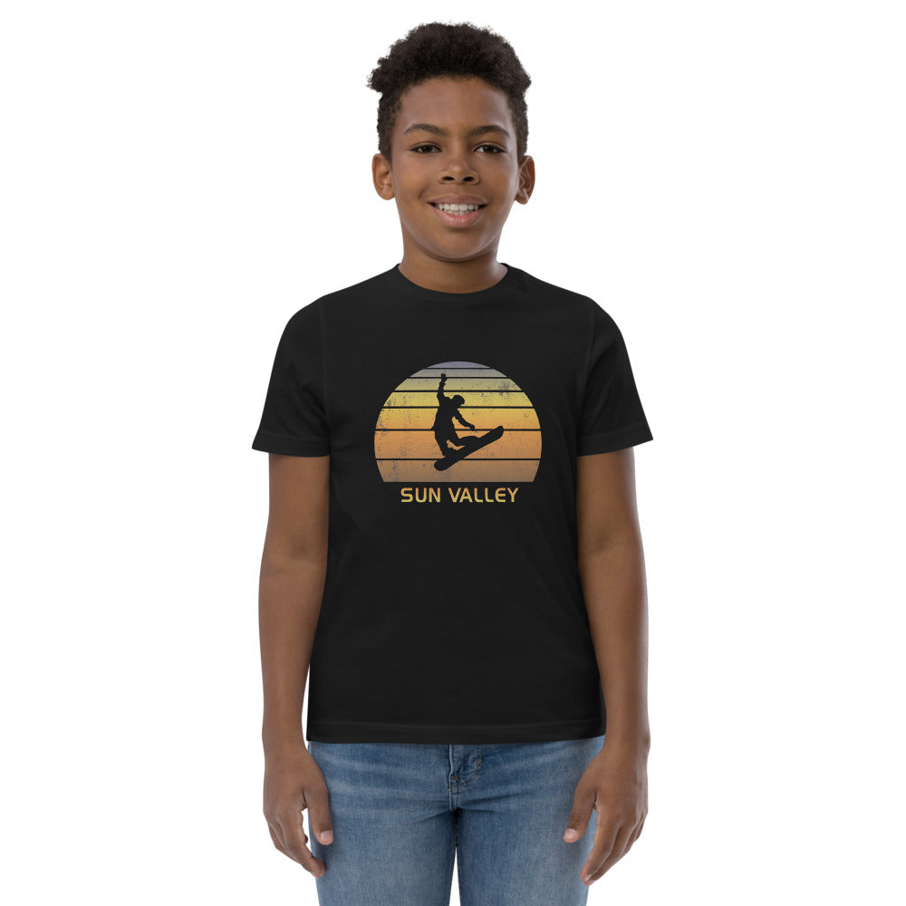 Retro Sun Valley Idaho Snowboarding Fan Youth Jersey T-Shirt