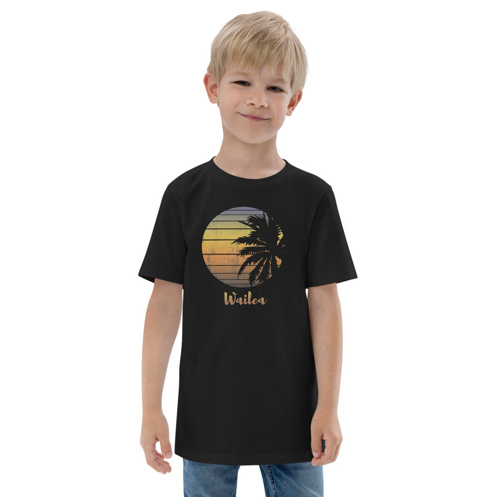 Retro Wailea Maui Hawaii Hawaiian Beach Vacation Souvenir Youth Jersey T-Shirt