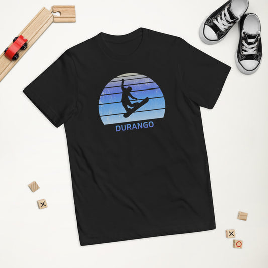 Retro Durango Colorado Snowboarding Fan Youth Jersey T-Shirt