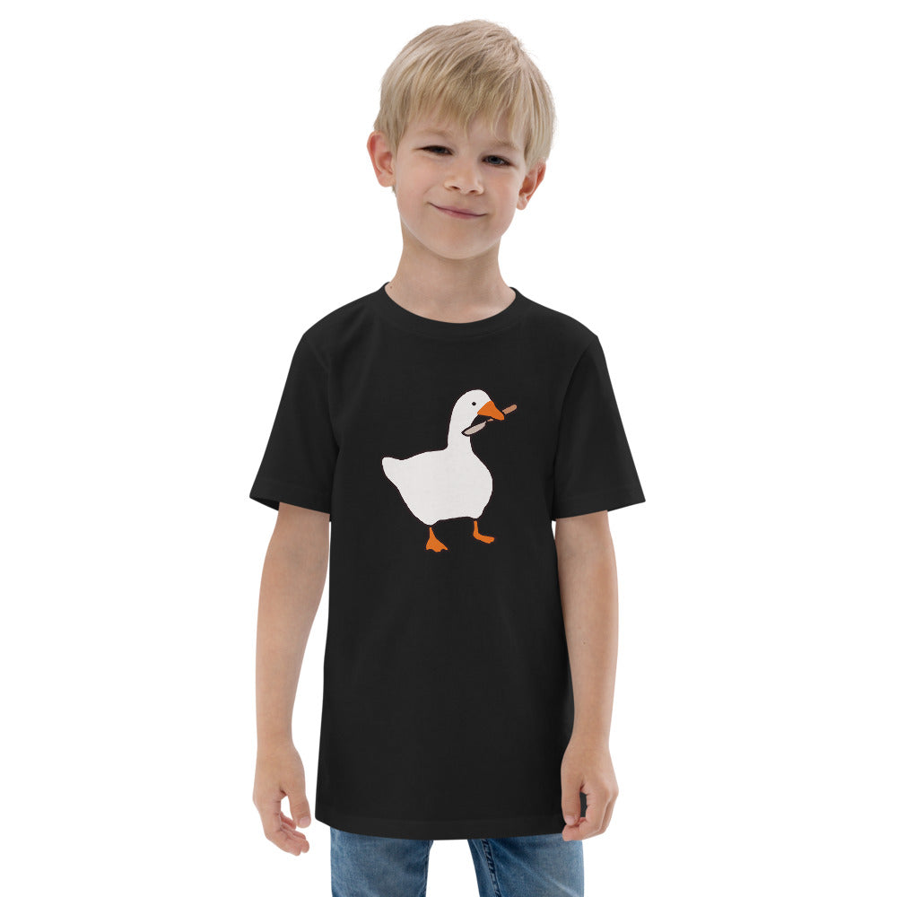 Untitled Goose Gamer Video Game Fan Funny Youth Jersey T-Shirt