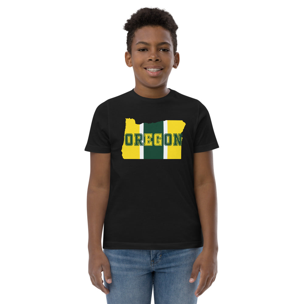 State Of Oregon Fan Native Youth Jersey T-Shirt