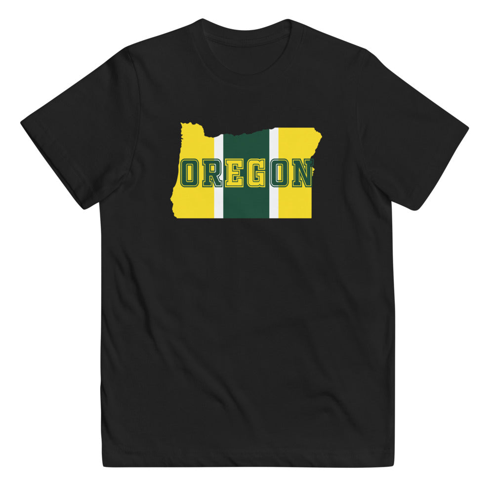 State Of Oregon Fan Native Youth Jersey T-Shirt