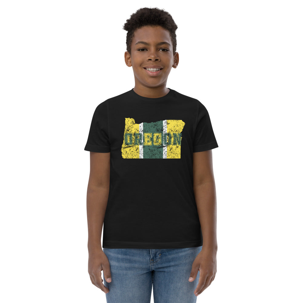 State Of Oregon Fan Native Youth Jersey T-Shirt