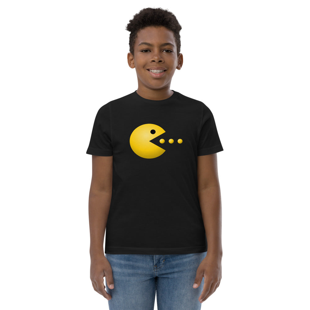 Retro Old School Video Game Fan Arcade Pac Man Gamer Youth Jersey T-Shirt