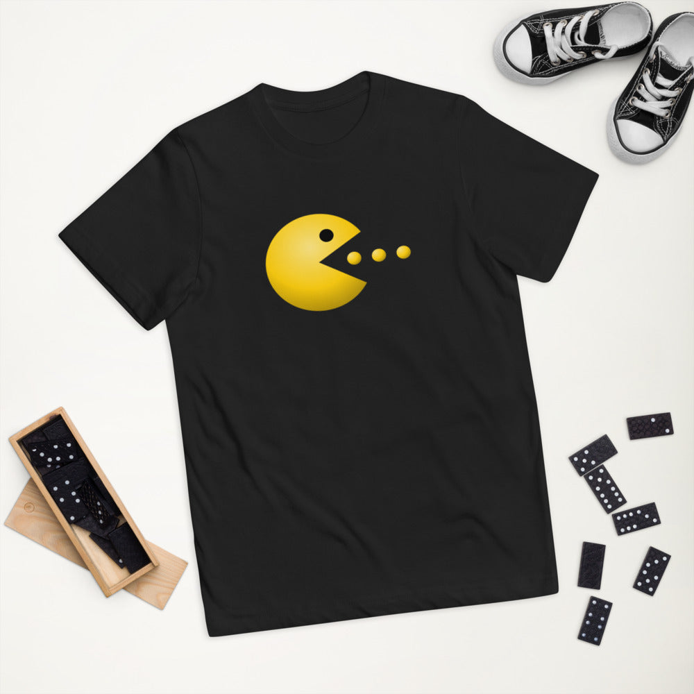 Retro Old School Video Game Fan Arcade Pac Man Gamer Youth Jersey T-Shirt