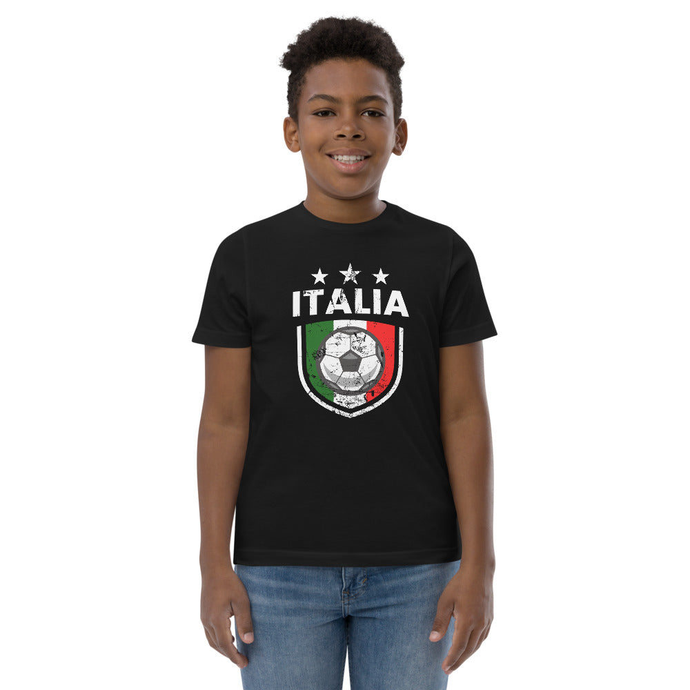 Retro Italy Soccer Team Football Fan Country Italia Italian Flag Youth Jersey T-Shirt