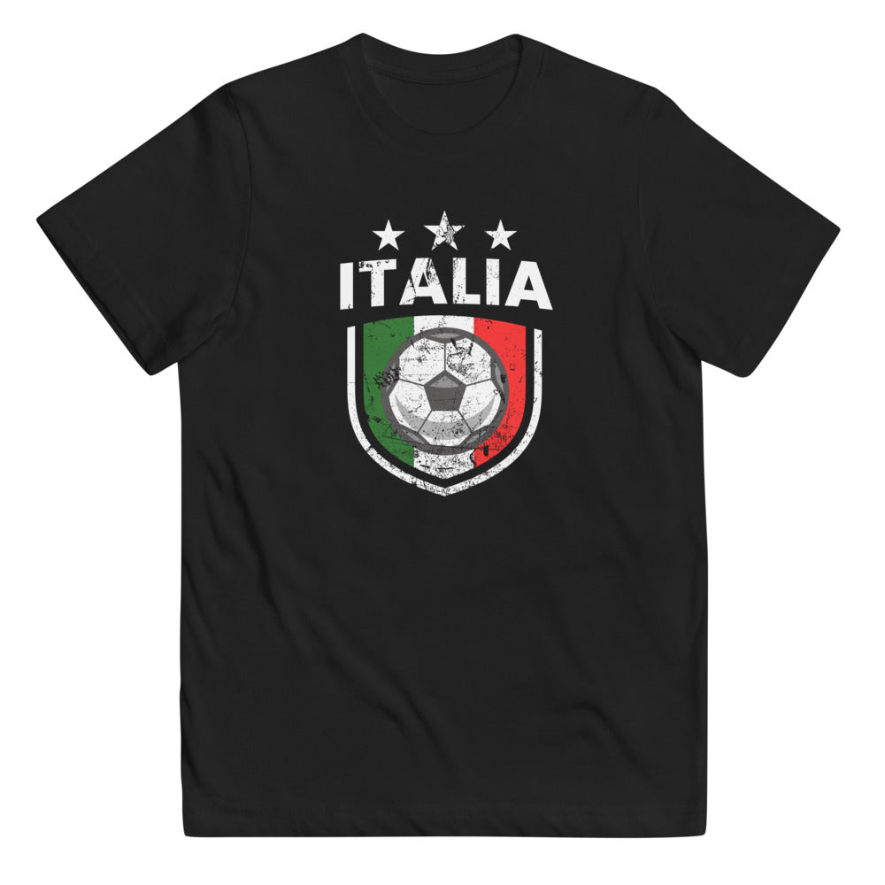 Retro Italy Soccer Team Football Fan Country Italia Italian Flag Youth Jersey T-Shirt