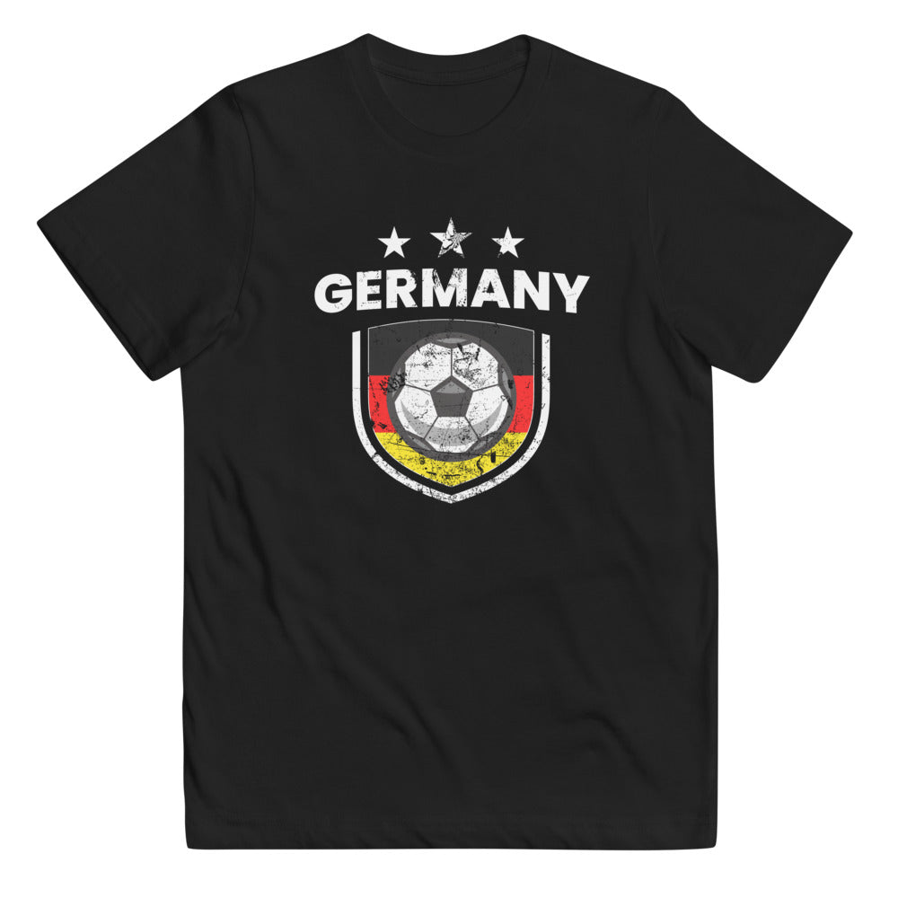 Retro Germany Soccer Team Football Fan Country Deutschland German Flag Youth Jersey T-Shirt