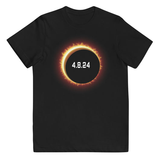 2024 Solar Eclipse Souvenir Memento April 8 Youth Jersey T-Shirt