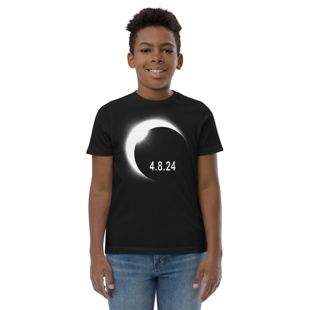 2024 Solar Eclipse Souvenir Memento April 8 Youth Jersey T-Shirt