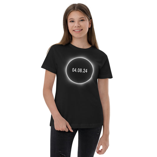 2024 Solar Eclipse Souvenir Memento April 8 Youth Jersey T-Shirt