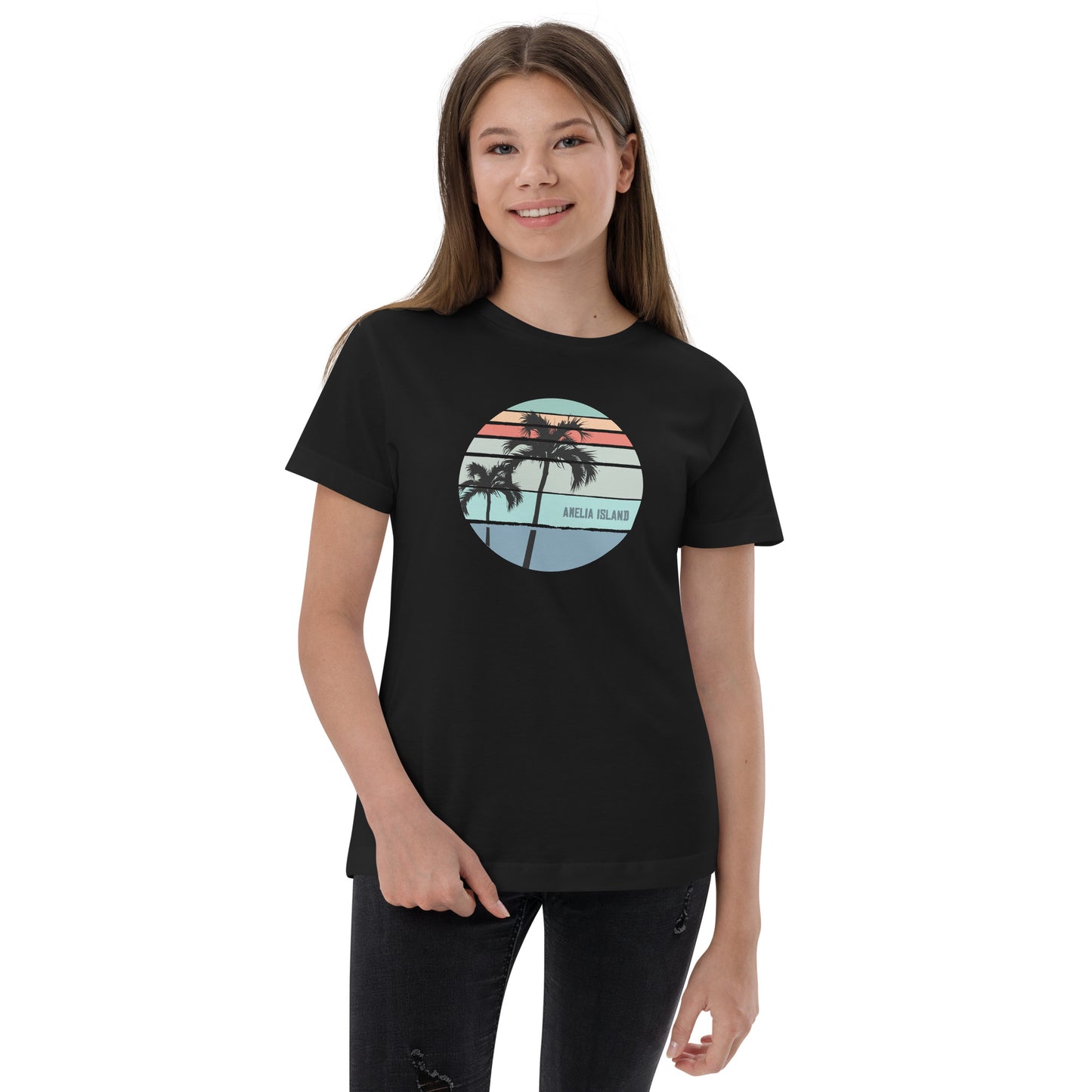 Amelia Island Florida Artistic Vacation Souvenir Youth Jersey T-Shirt