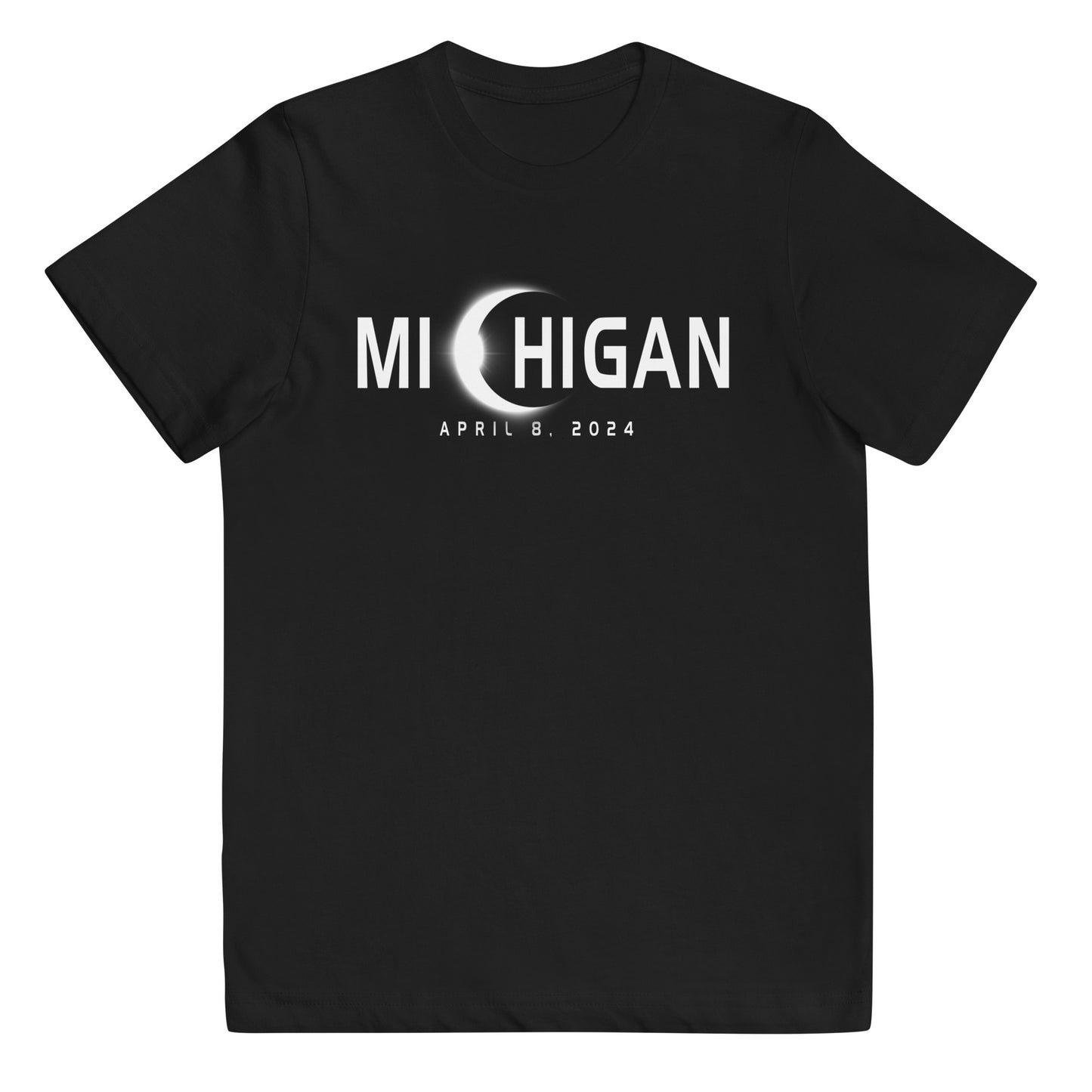 Michigan Eclipse Souvenir April 8th 2024 Youth Jersey T-Shirt