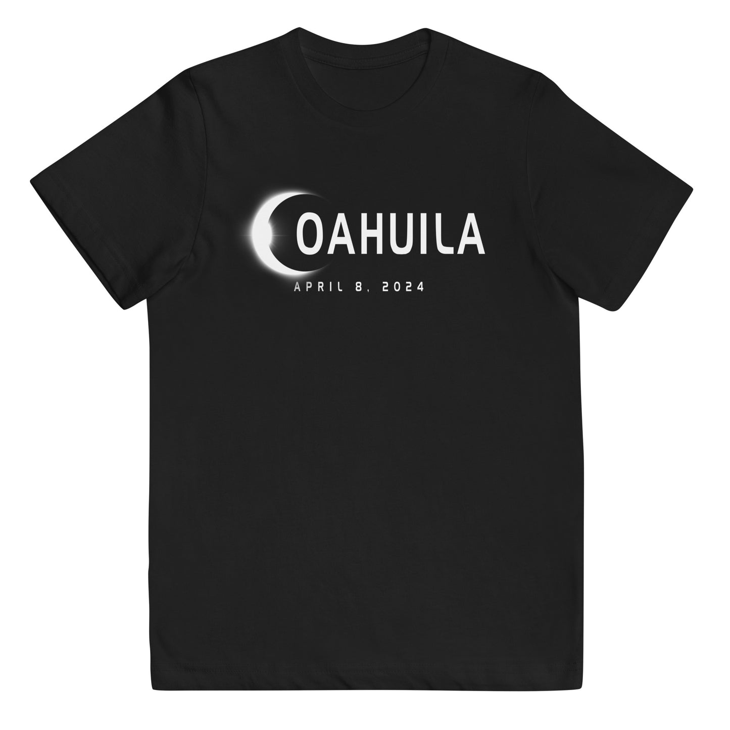 Coahuila Mexico Eclipse Souvenir April 8th 2024 Youth Jersey T-Shirt