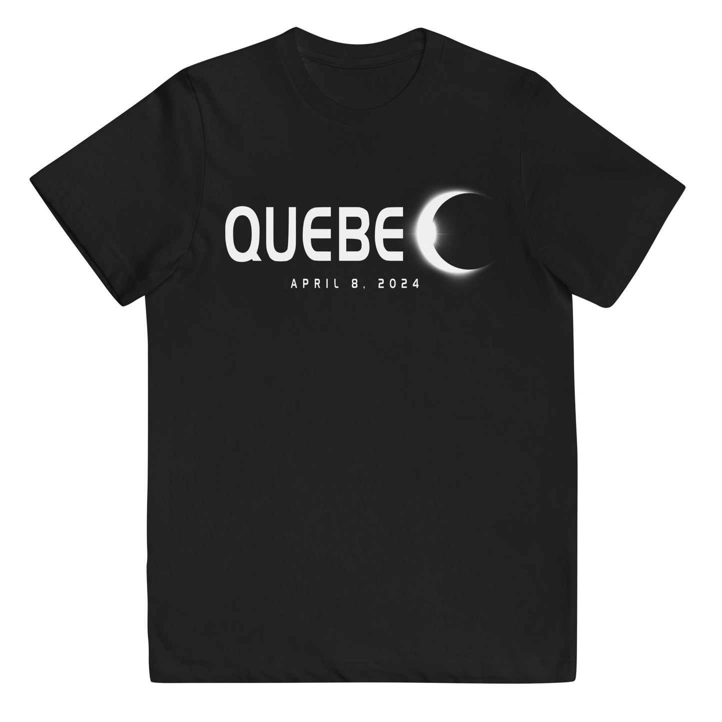 Quebec Canada Eclipse Souvenir April 8th 2024 Youth Jersey T-Shirt