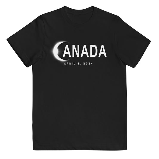 Canada 2024 Eclipse Souvenir April 8th 2024 Youth Jersey T-Shirt