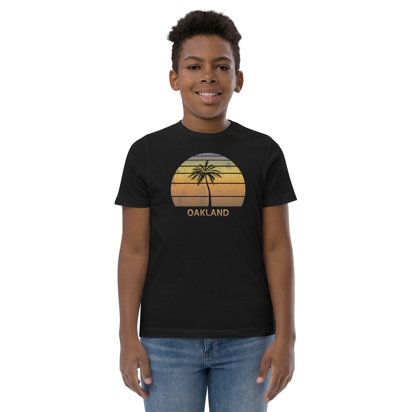 Retro Oakland California Vacation Souvenir Youth Jersey T-Shirt