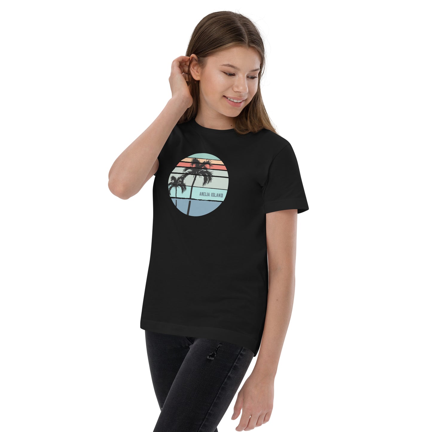 Amelia Island Florida Artistic Vacation Souvenir Youth Jersey T-Shirt