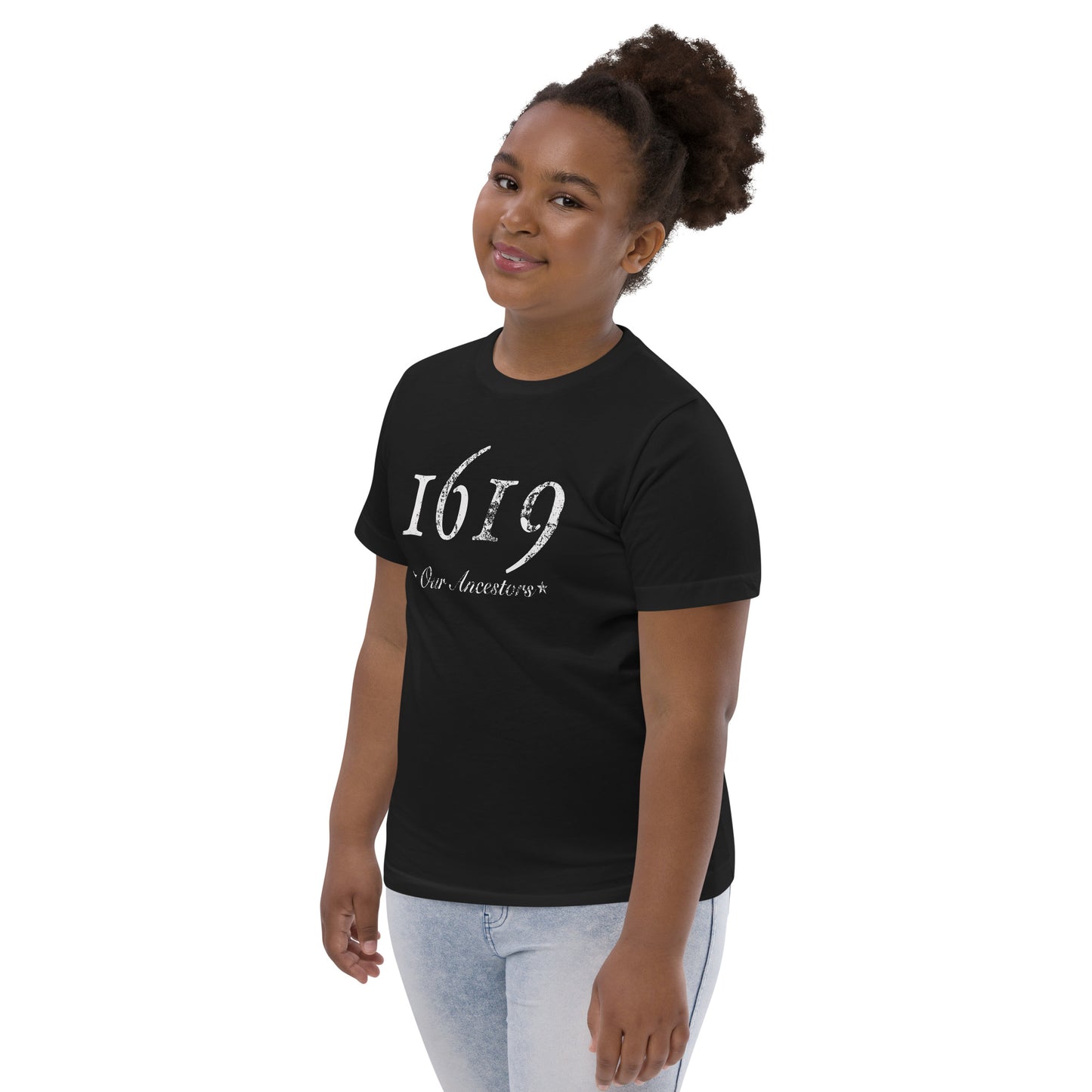 1619 Our Ancestors African American History Youth Jersey T-Shirt