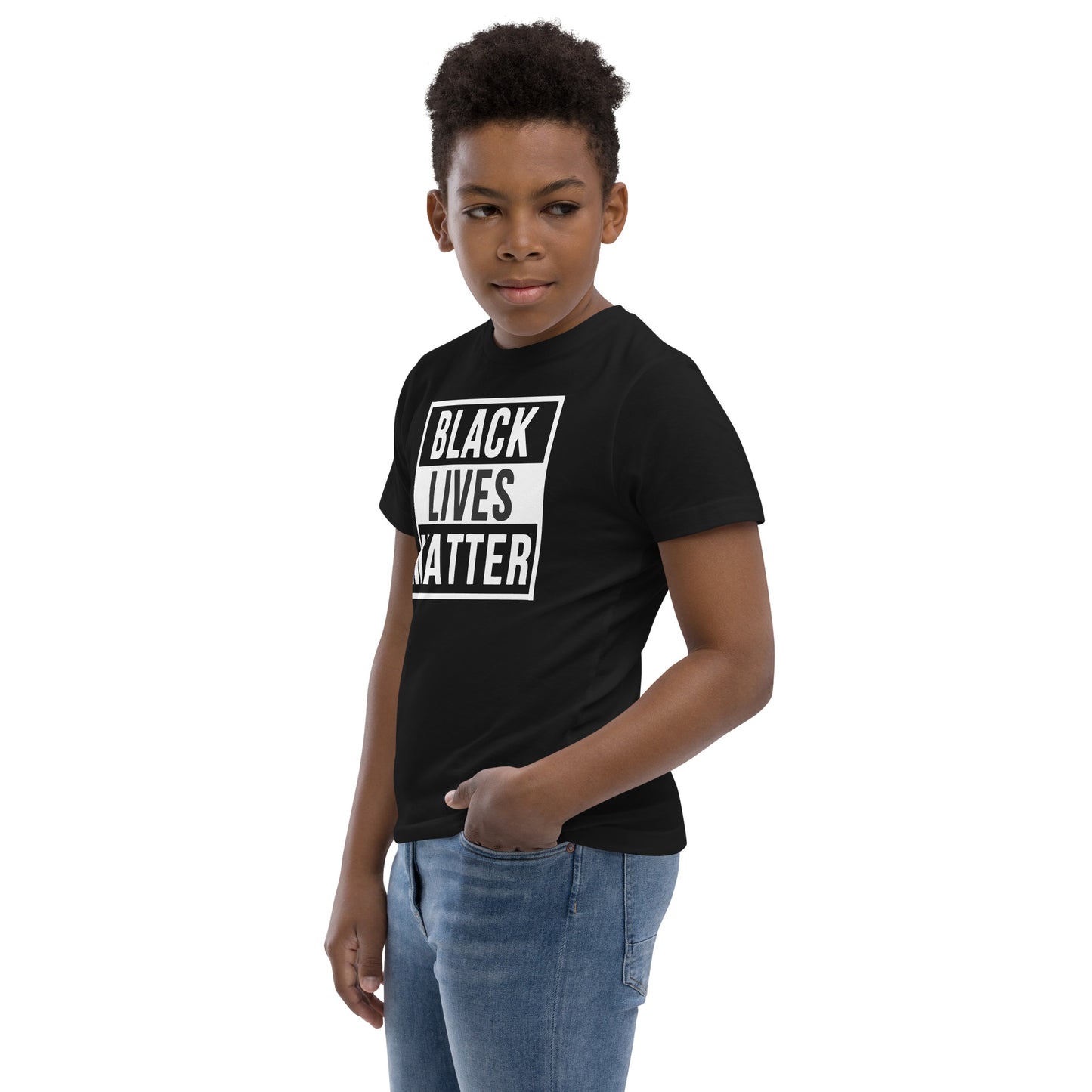 Black Lives Matter African American Pride Protest Youth Jersey T-Shirt