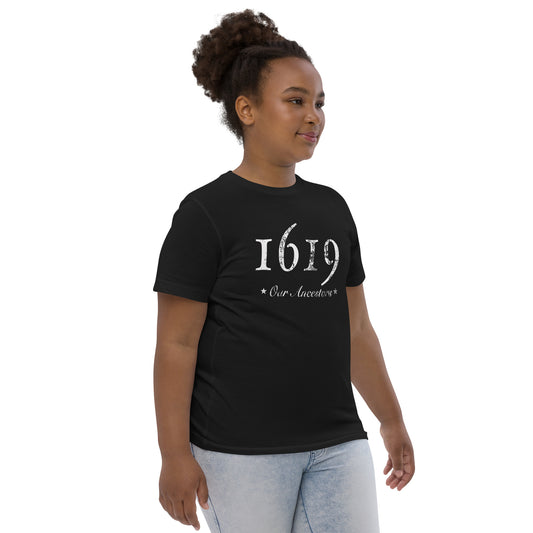 1619 Our Ancestors African American History Youth Jersey T-Shirt