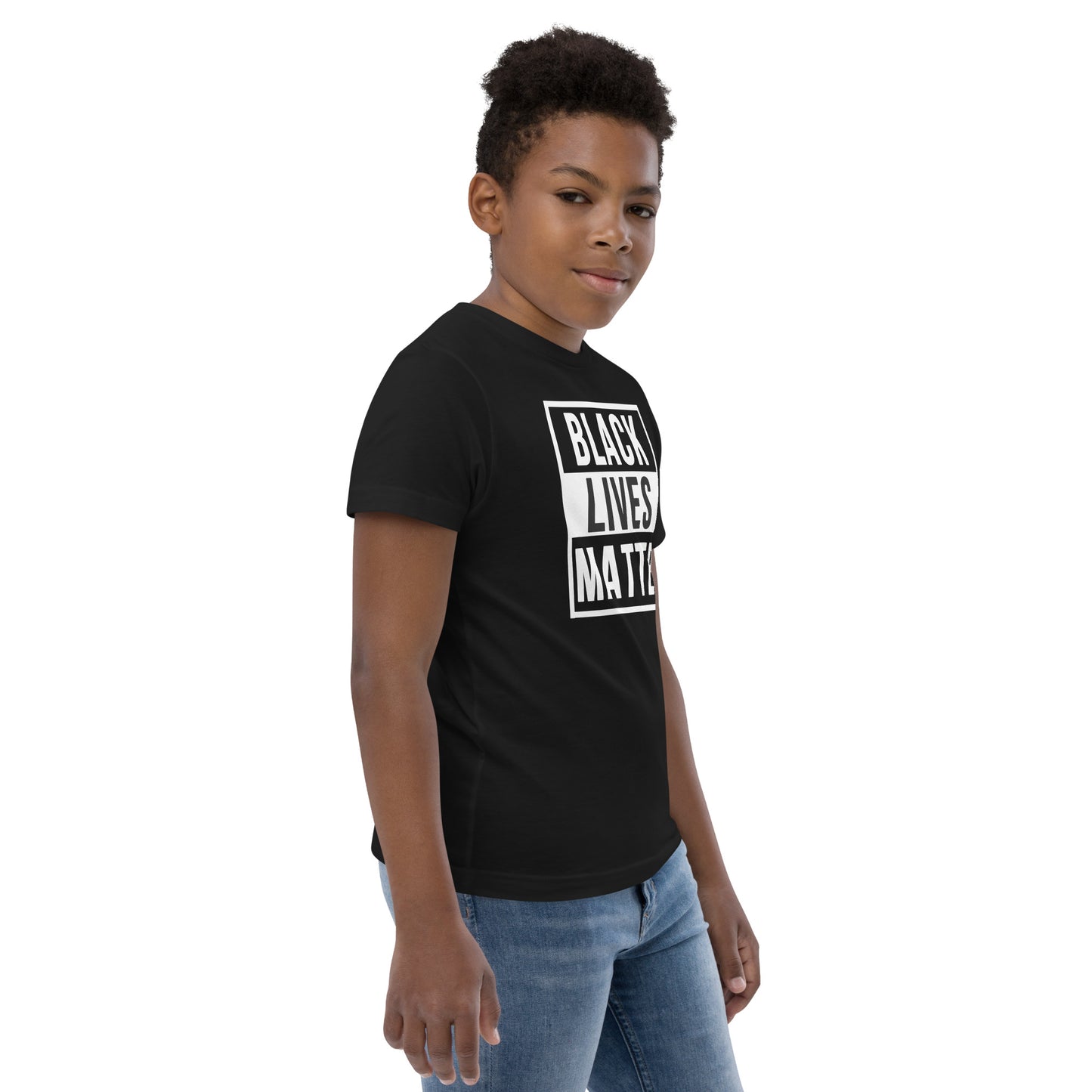 Black Lives Matter African American Pride Protest Youth Jersey T-Shirt