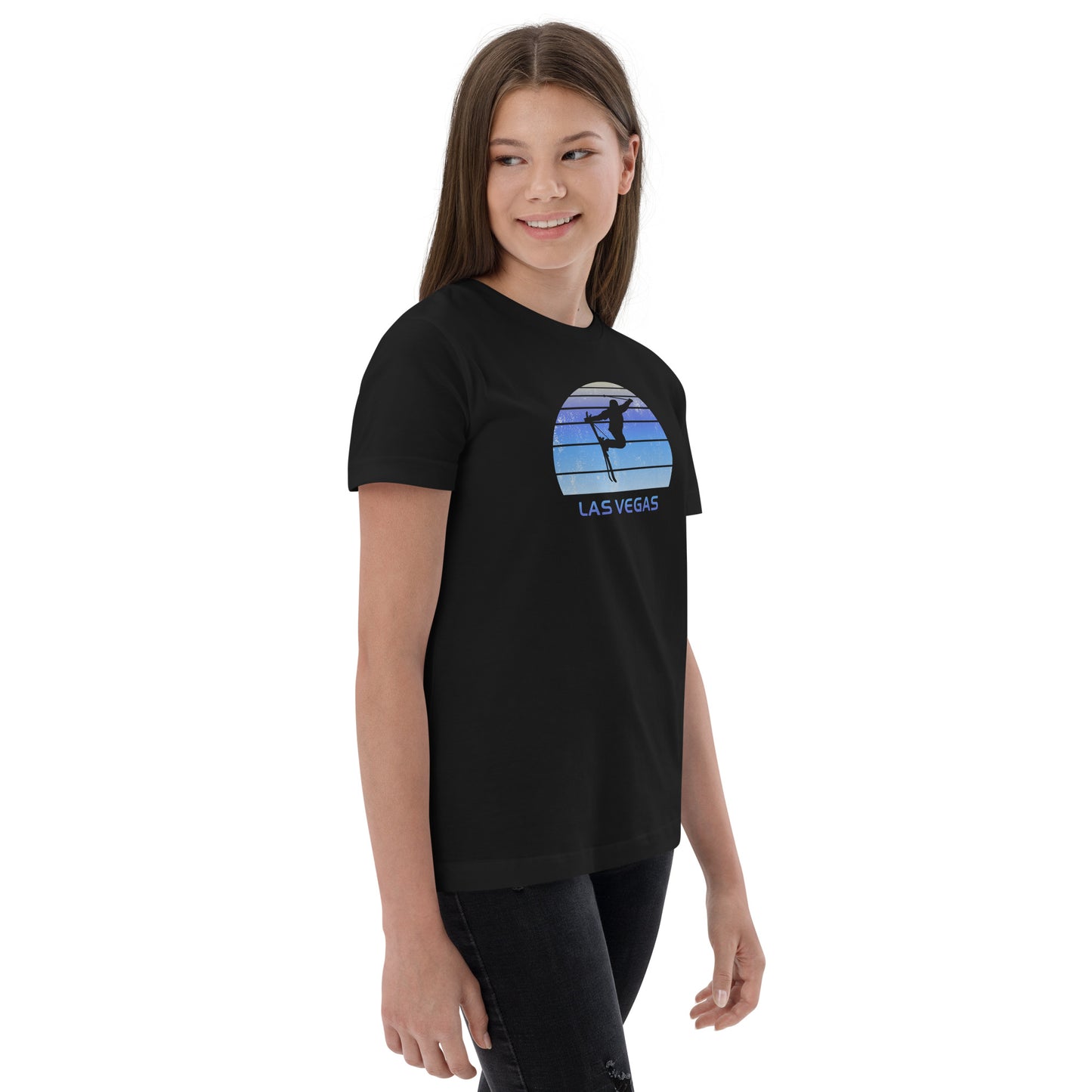 Funny Vintage Ski Las Vegas Nevada Youth jersey t-shirt