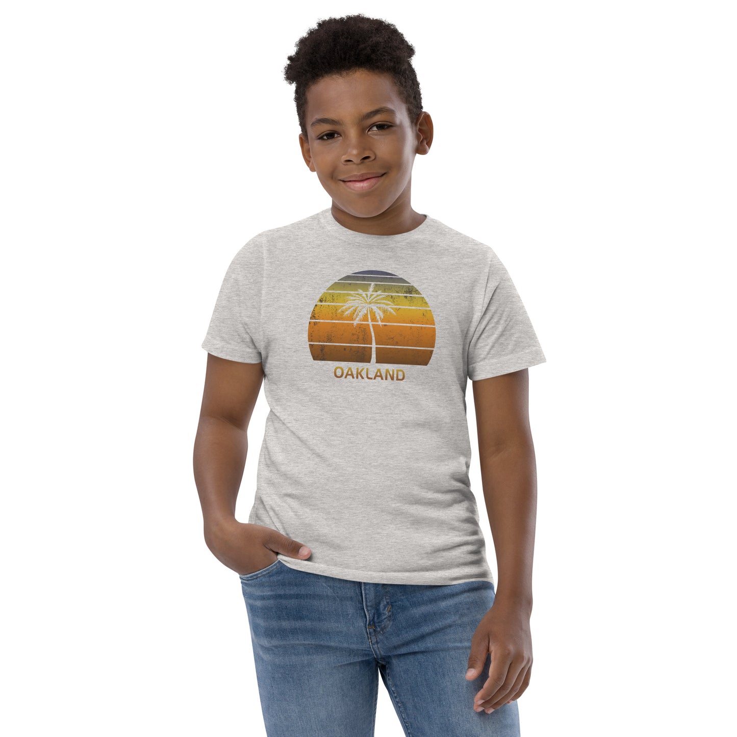 Retro Oakland California Vacation Souvenir Youth Jersey T-Shirt