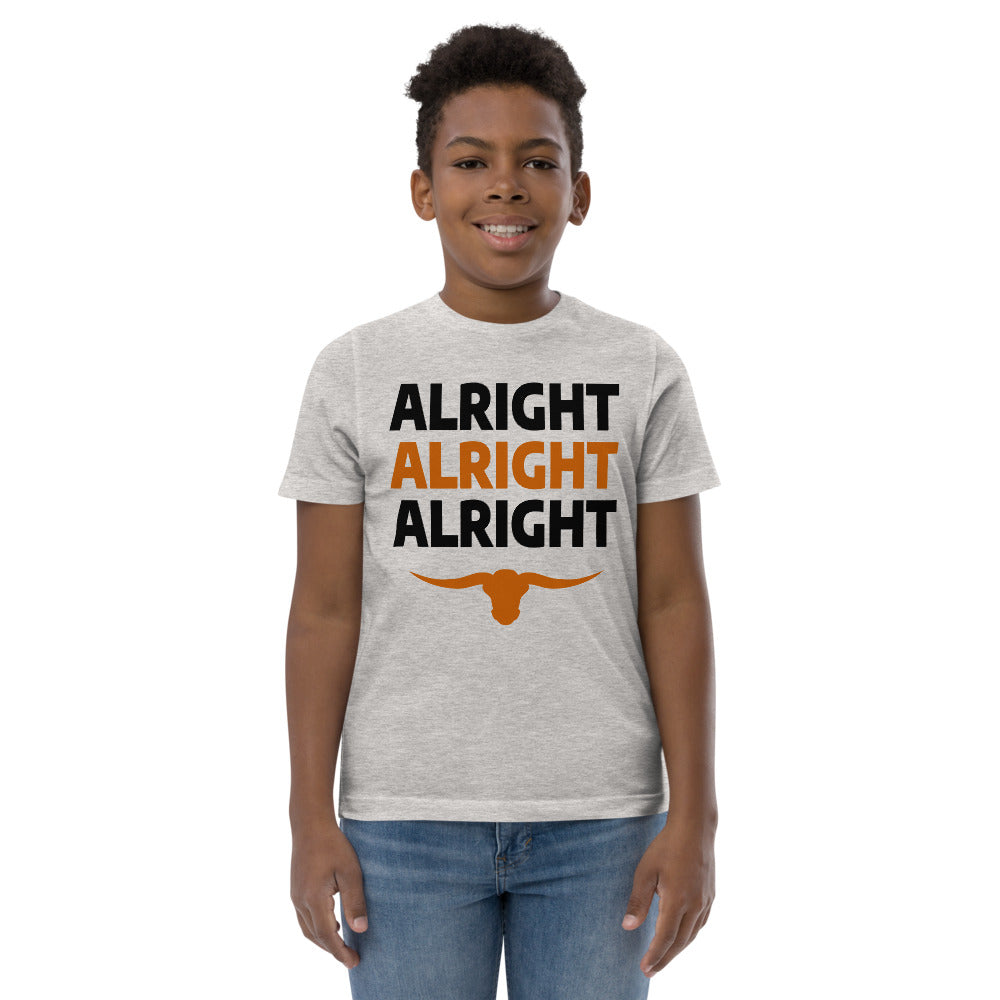 Alright Alright Alright Texas Fan College Football Youth Jersey T-Shirt