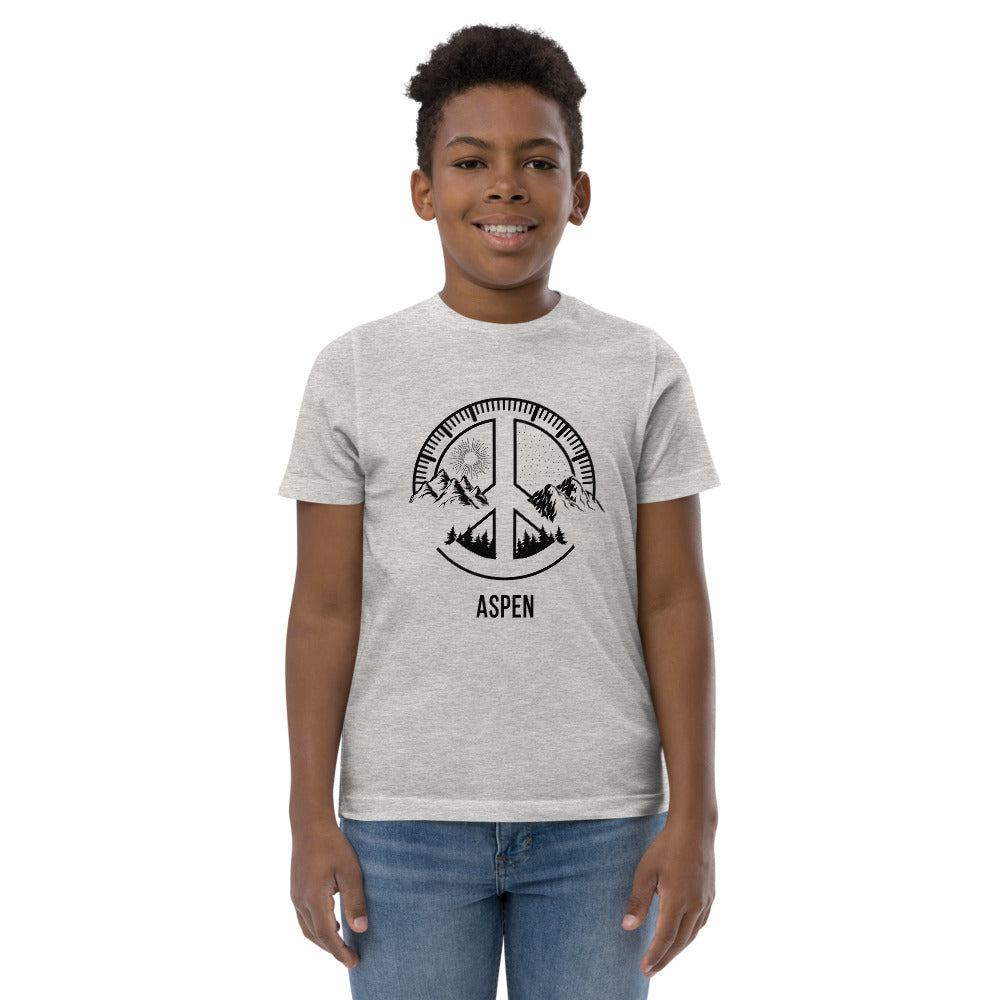 Aspen Colorado Skiing Fan Snowboarding Camping Youth Jersey T-Shirt