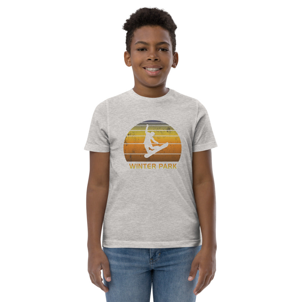 Retro Winter Park Colorado Snowboarding Fan Youth Jersey T-Shirt