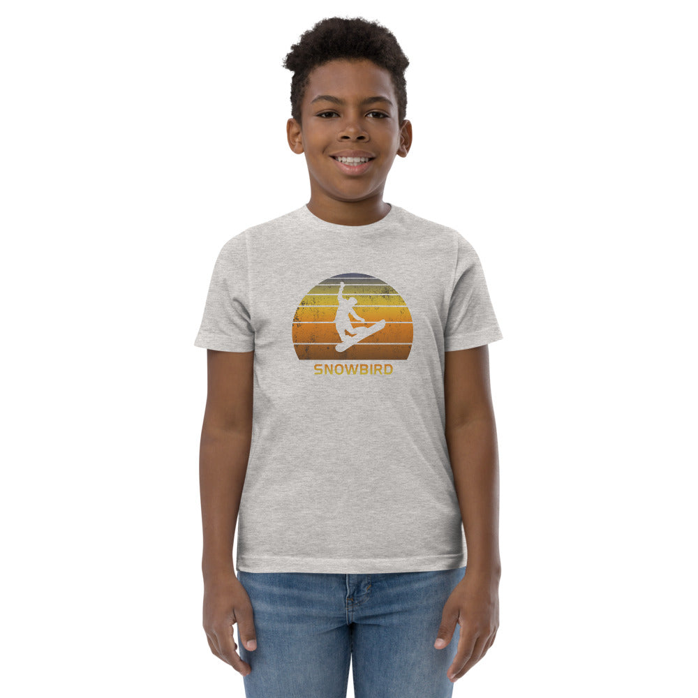 Retro Snowbird Utah Snowboarding Fan Youth Jersey T-Shirt