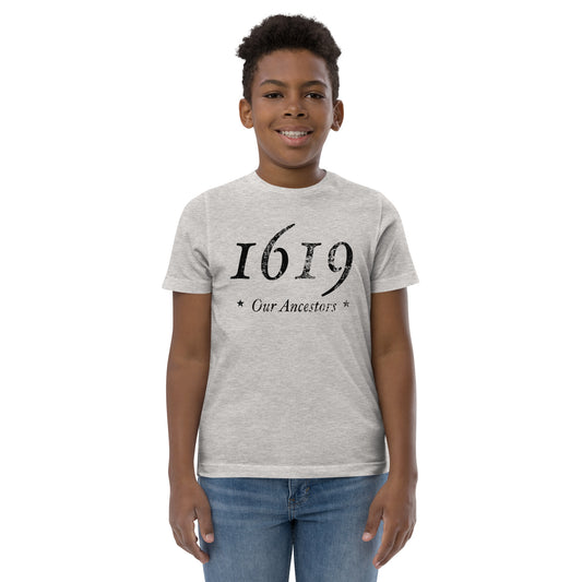 1619 Our Ancestors Pride African American History Youth Jersey T-Shirt