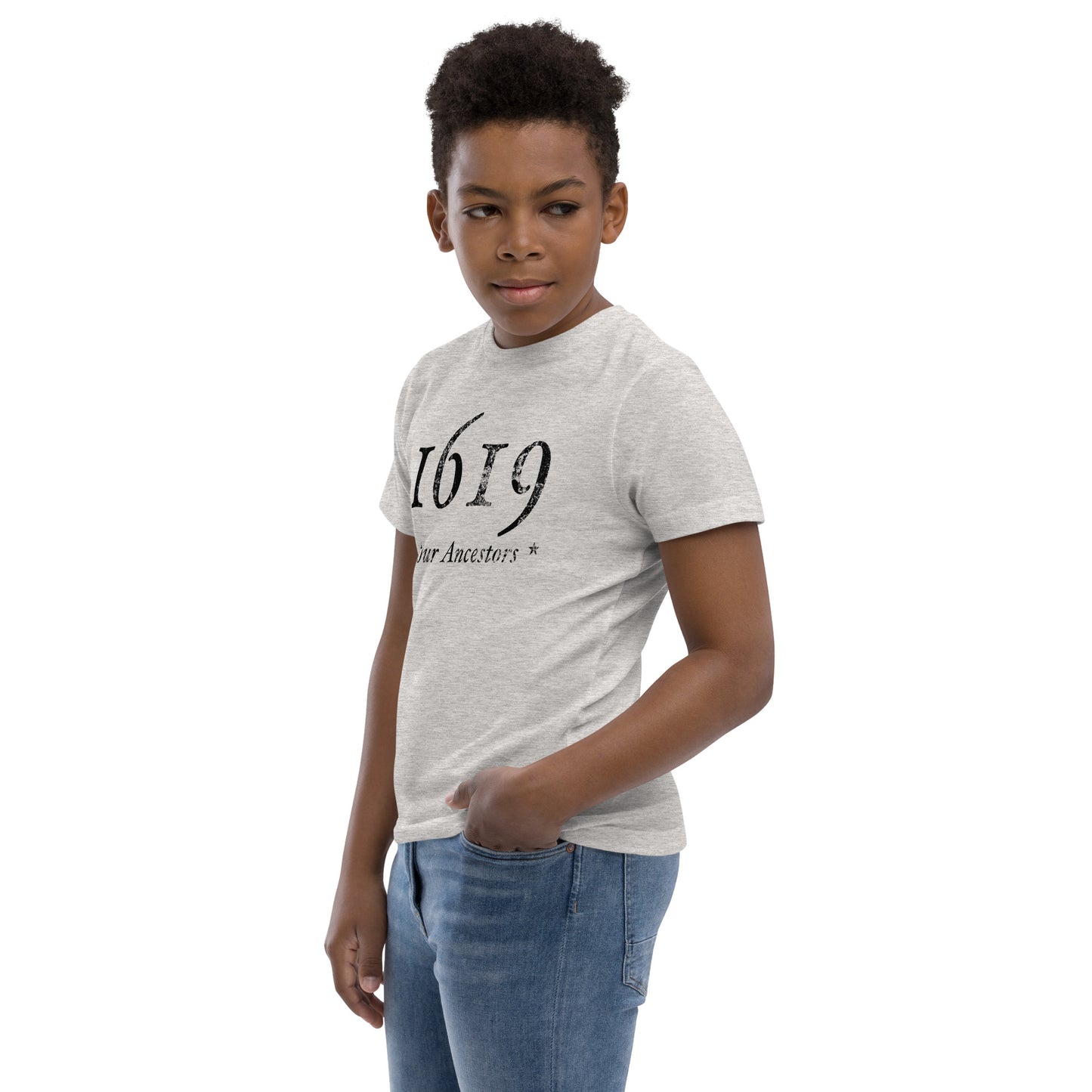 1619 Our Ancestors Pride African American History Youth Jersey T-Shirt