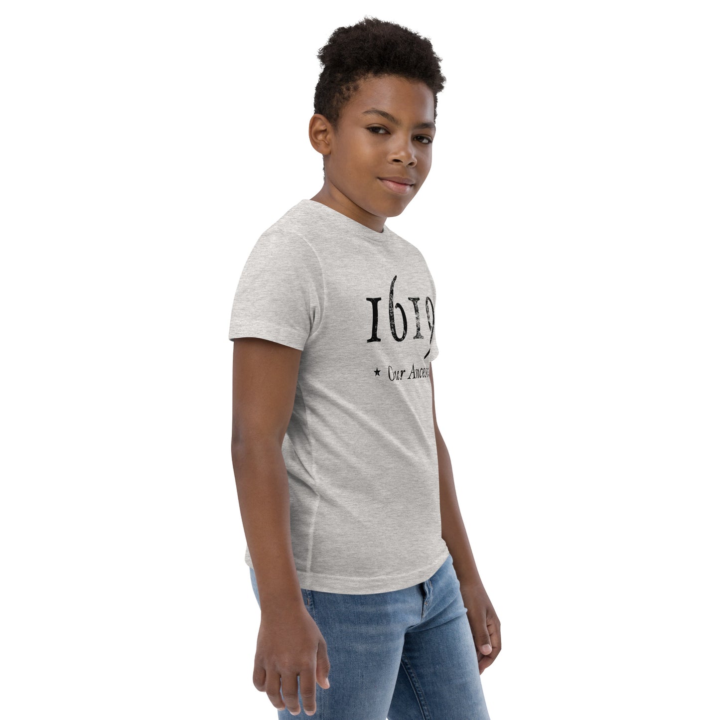 1619 Our Ancestors Pride African American History Youth Jersey T-Shirt