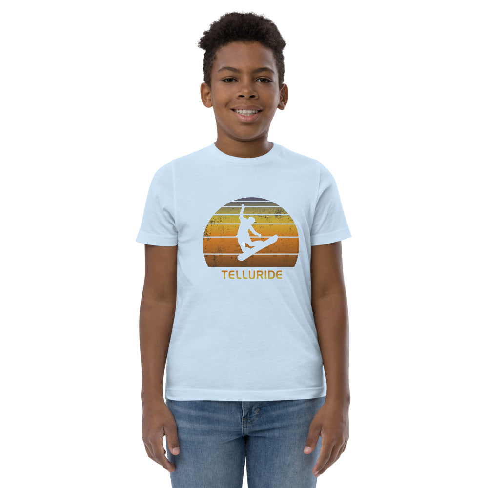 Retro Telluride Colorado Snowboarding Fan Youth Jersey T-Shirt