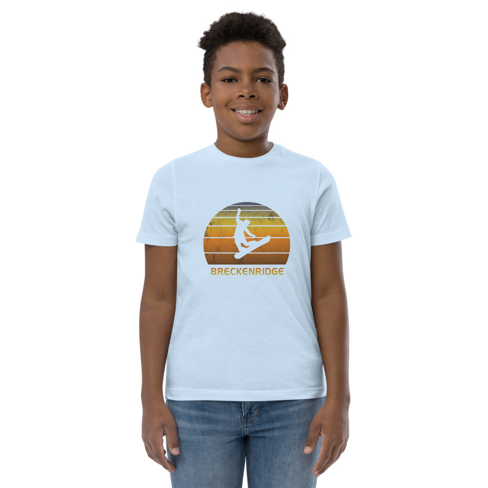 Retro Breckenridge Colorado Snowboarding Fan Youth Jersey T-Shirt