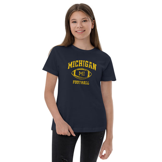 Michigan Fan College Football Youth Jersey T-Shirt