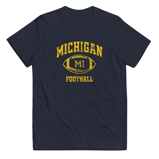 Michigan Fan College Football Youth Jersey T-Shirt