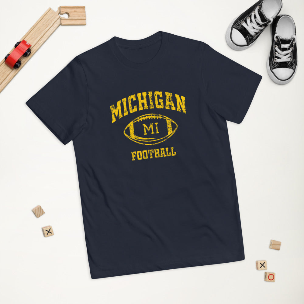 Michigan Fan College Football Youth Jersey T-Shirt