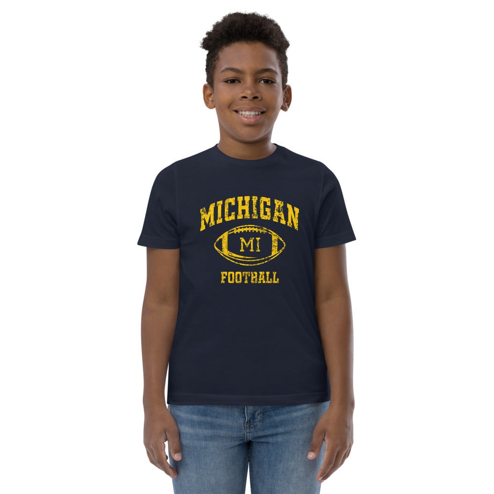 Michigan Fan College Football Youth Jersey T-Shirt