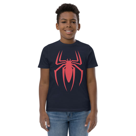 Cool Spider Graphic Novelty Print Fan Kids Youth Jersey T-Shirt