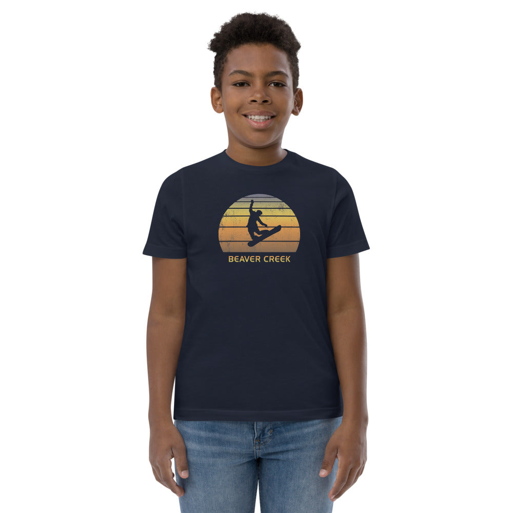 Retro Beaver Creek Colorado Snowboarding Fan Youth Jersey T-Shirt