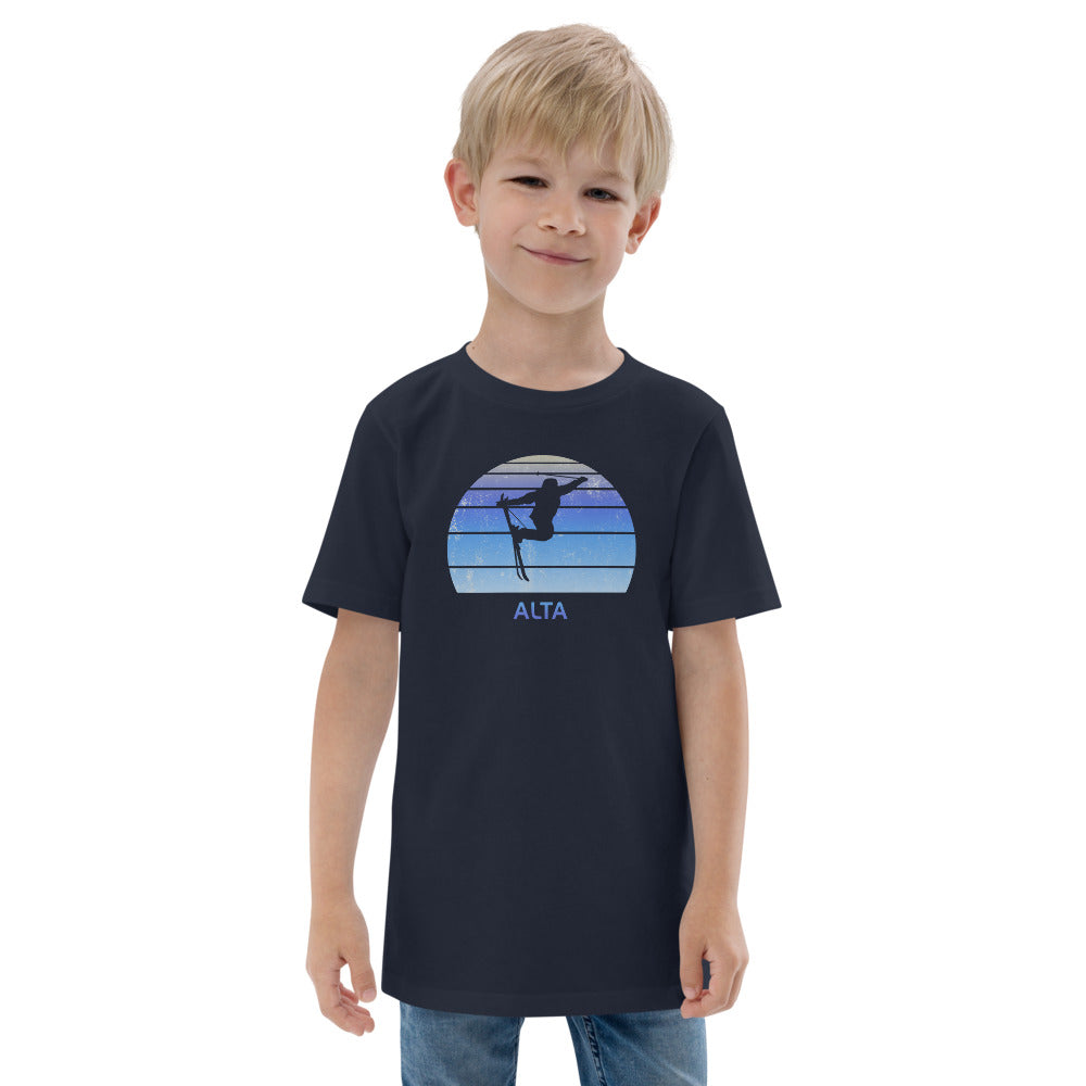 Retro Alta Utah Snowboarding Fan Youth Jersey T-Shirt