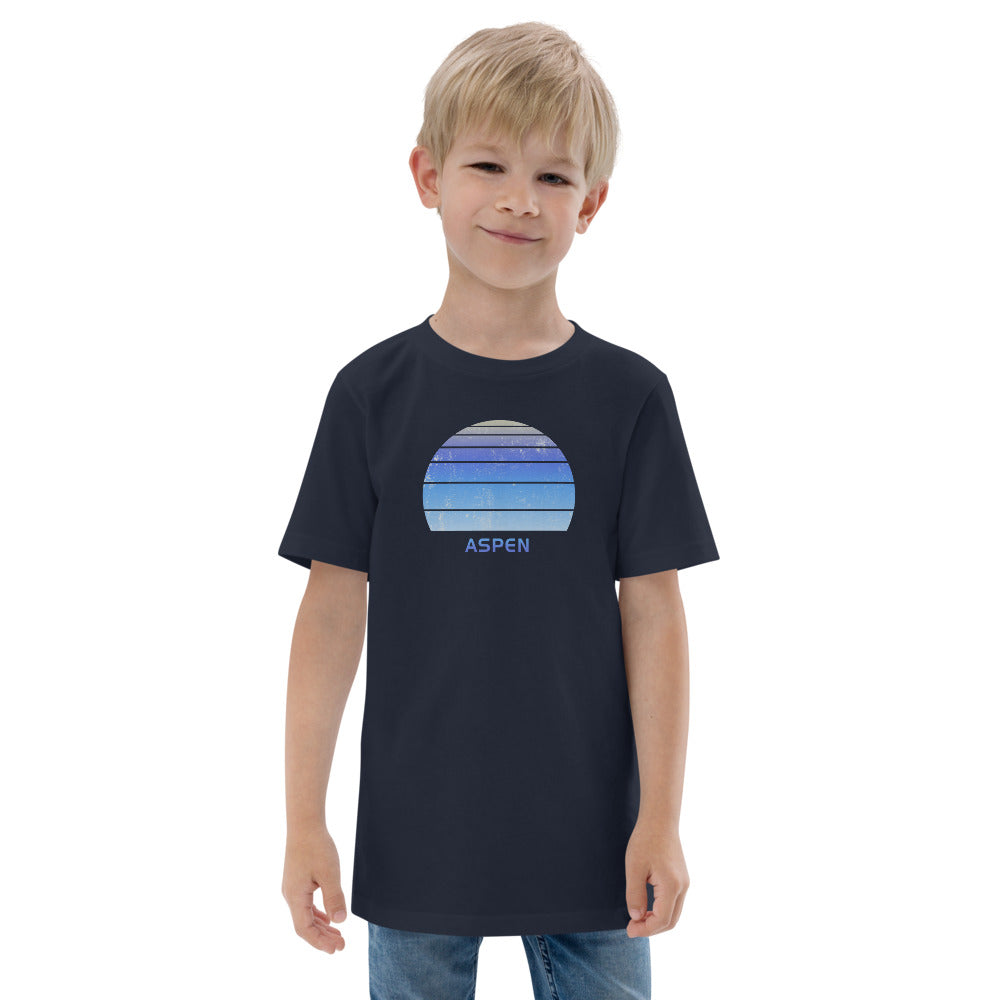 Retro Aspen Colorado Ski Skiing Fan Youth Jersey T-Shirt