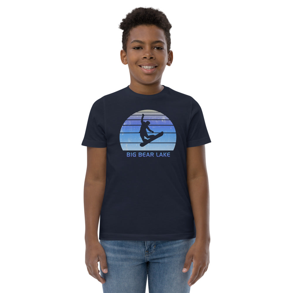 Retro Big Bear Lake California Snowboarding Fan Youth Jersey T-Shirt