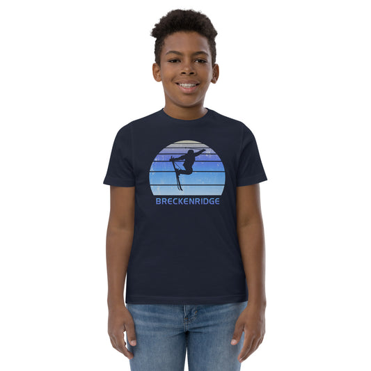 Retro Breckenridge Colorado Skiing Fan Youth Jersey T-Shirt