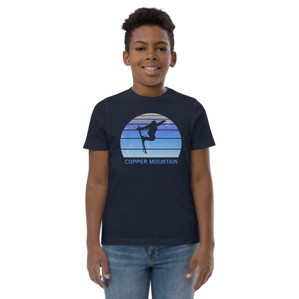 Retro Copper Mountain Colorado Skiing Fan Youth Jersey T-Shirt